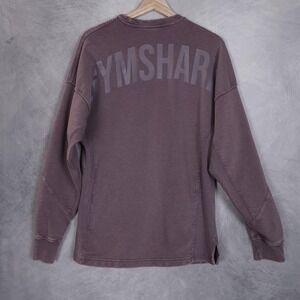 Gymshark Sweatshirt Mens XS Purple Power Washed Crew Crewneck Pullover